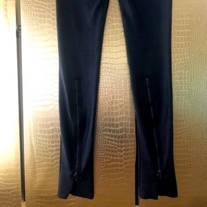 Black leather like leggings